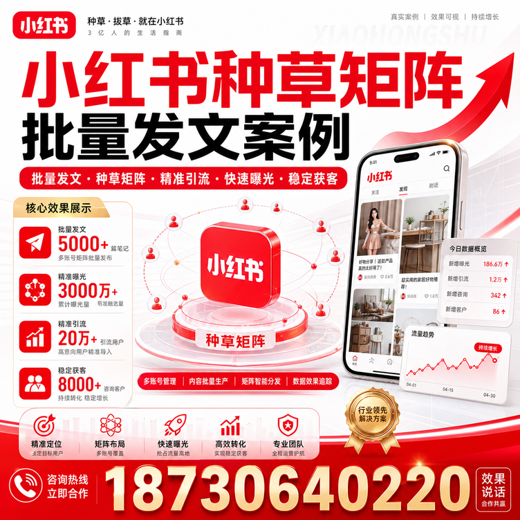 双河小红书种草矩阵批量发文案例